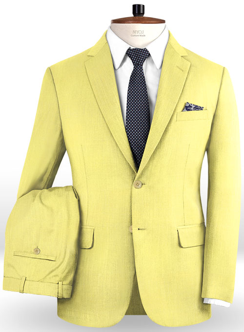 Napolean Yellow Wool Suit