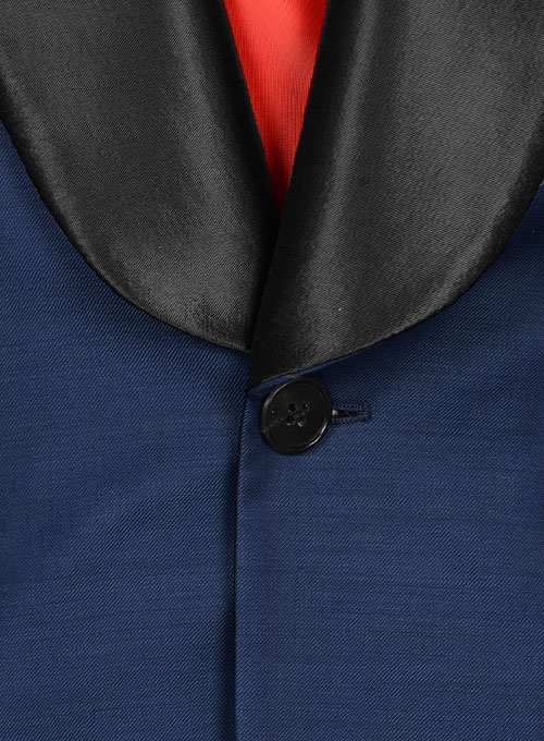 Napolean Persian Blue Wool Tuxedo Jacket - Click Image to Close