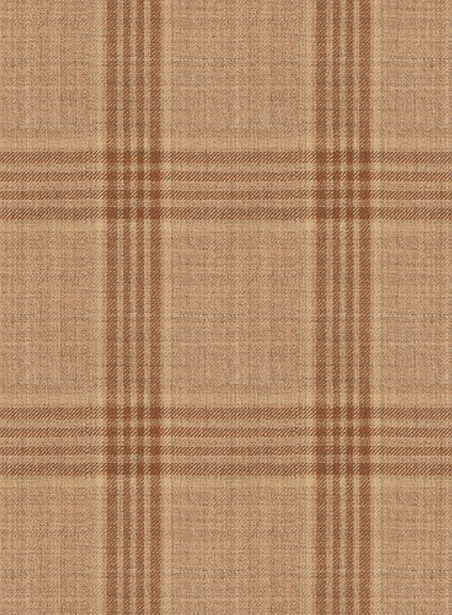 Napolean Tartan Beige Wool Suit