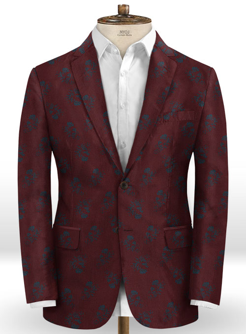 Paole Wine Wool Suit - Click Image to Close