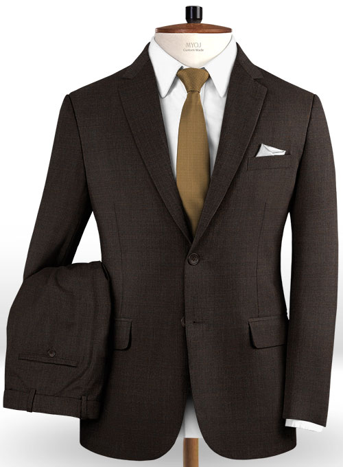 Pinhead Wool Brown Suit