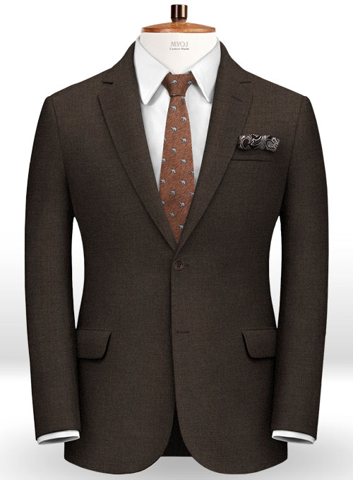 Prince Wool Brown Suit - Click Image to Close