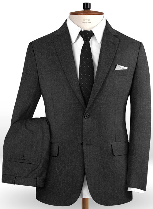 Reda Charcoal Pure Wool Suit