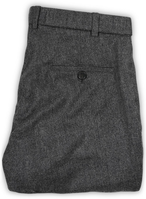 Reda Flannel Dark Gray Pure Wool Suit - Click Image to Close