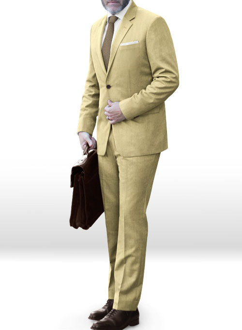 Reda Light Khaki Pure Wool Suit - Click Image to Close