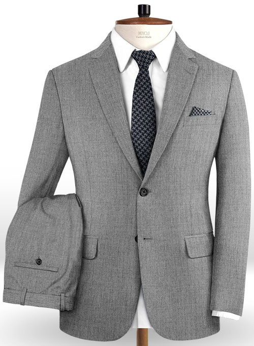 Reda Worsted Mid Gray Pure Wool Suit