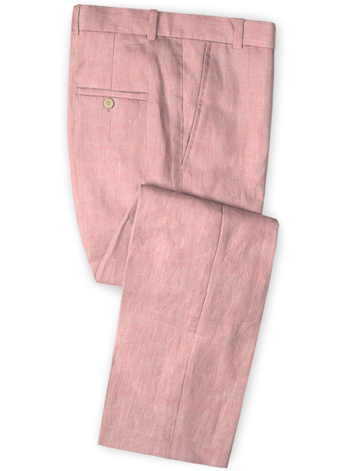 Roman Light Pink Linen Suit