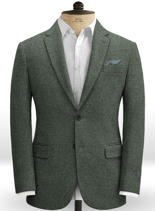 Rope Weave Green Tweed Suit