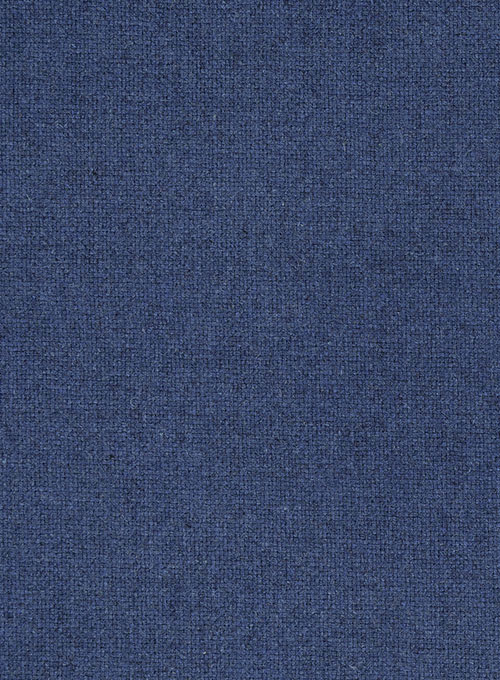 Rope Weave Persian Blue Tweed Overcoat - Click Image to Close