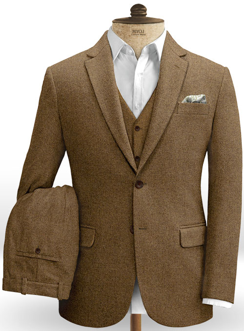 Royal Brown Heavy Tweed Suit