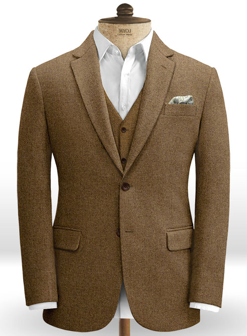 Royal Brown Heavy Tweed Suit