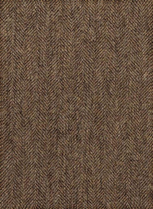 Rust Herringbone Tweed Overcoat - Click Image to Close