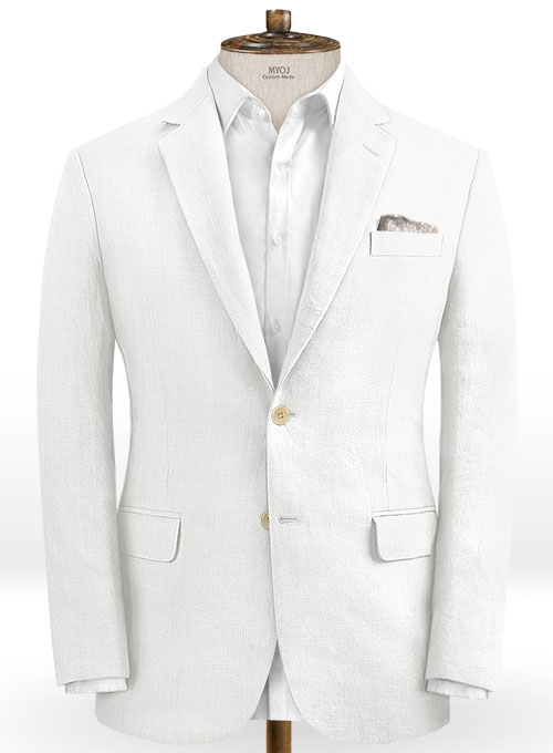 Safari Ivory Cotton Linen Suit - Click Image to Close