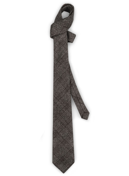 Tweed Tie - Saga Charcoal Feather - Click Image to Close