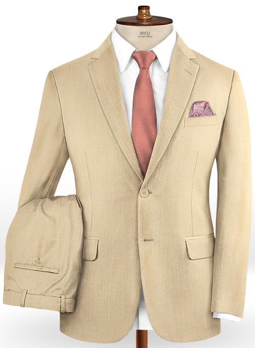 Scabal Beige Wool Suit