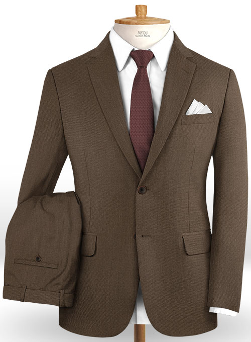 Scabal Brown Wool Suit