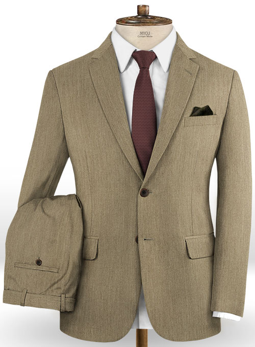 Scabal Crude Brown Wool Suit