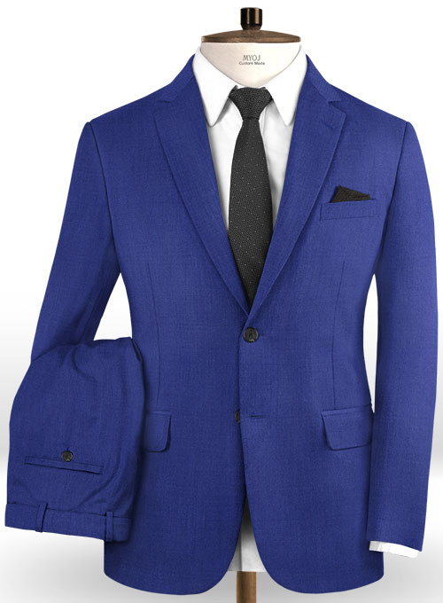 Scabal Egyptian Blue Wool Suit