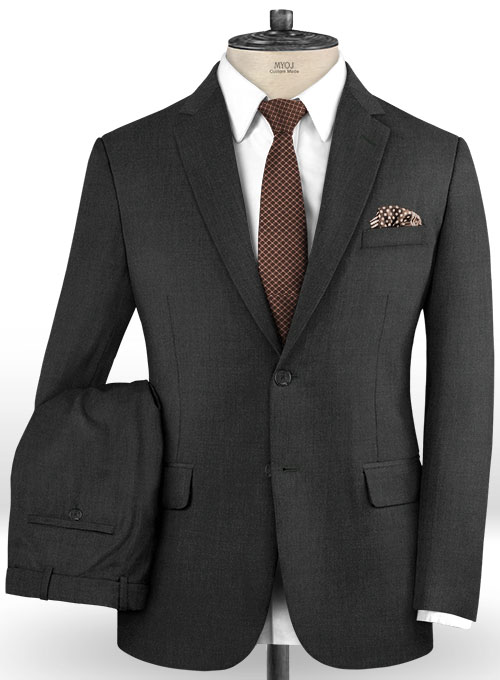 Scabal Lead Gray Wool Suit