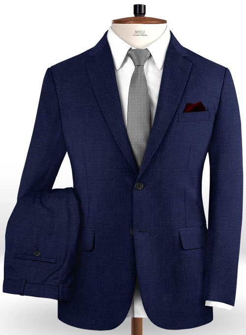 Scabal Regal Blue Wool Suit