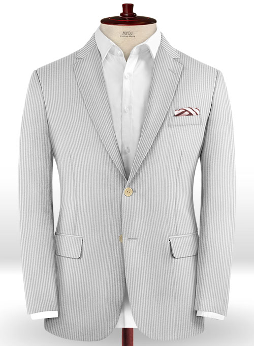 Seersucker Gray Suit - Click Image to Close