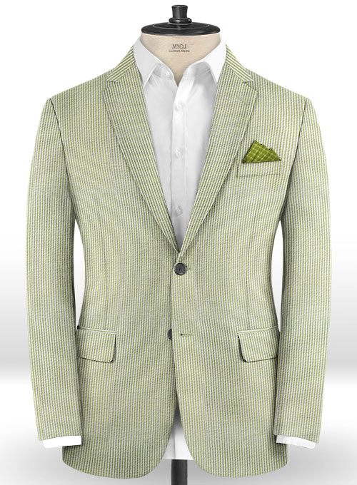 Seersucker Green Suit - Click Image to Close