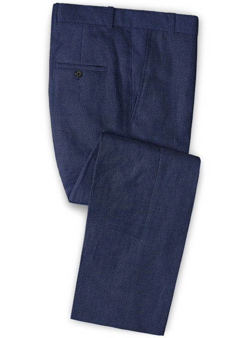 Solbiati Denim Dark Blue Linen Suit