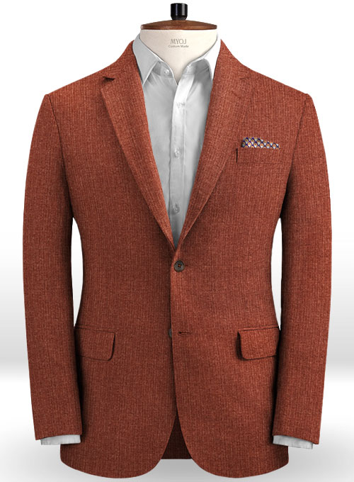 Solbiati Maroon Linen Suit