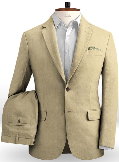 Solbiati Beige Linen Suit