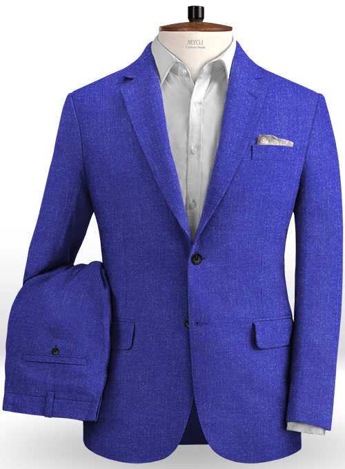 Solbiati Cobalt Blue Linen Suit