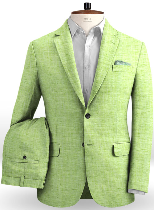 Solbiati Spring Green Linen Suit