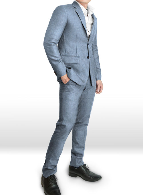 Tom Blue Tweed Suit - Click Image to Close