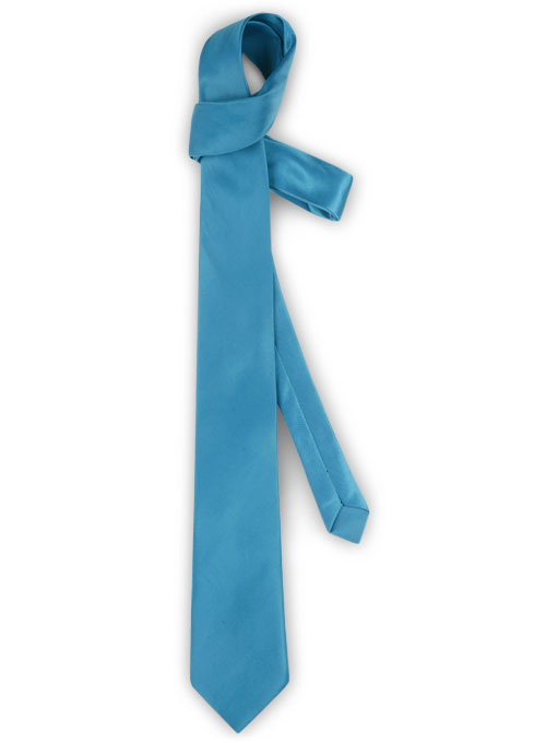 Turkish Blue Satin Tie