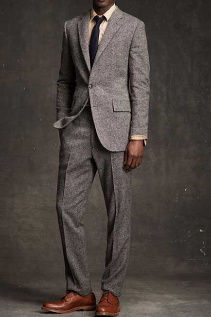Pure Wool Tweed Suit