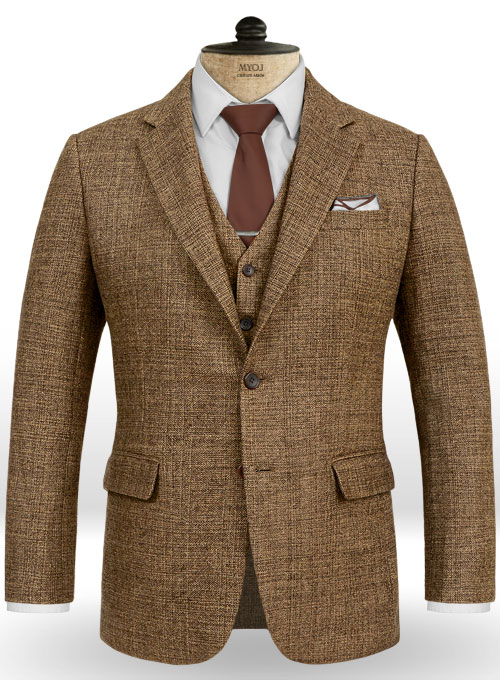 Vintage Glasgow Brown Tweed Suit