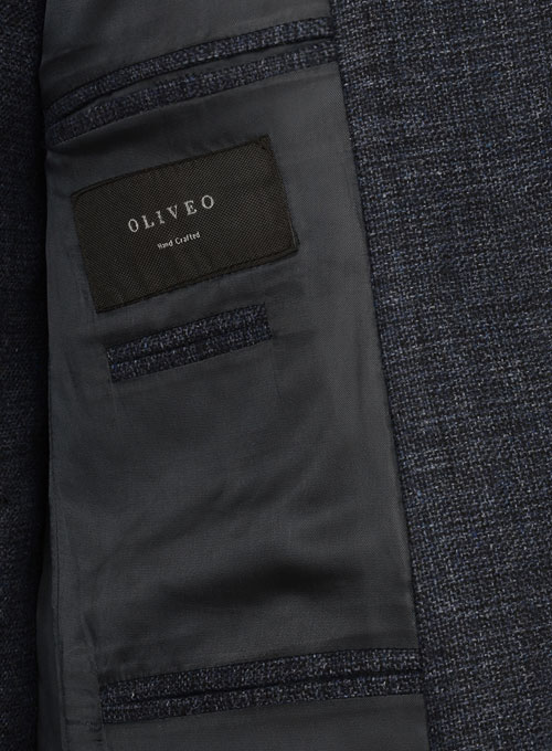 Vintage Glasgow Blue Tweed Jacket - Click Image to Close