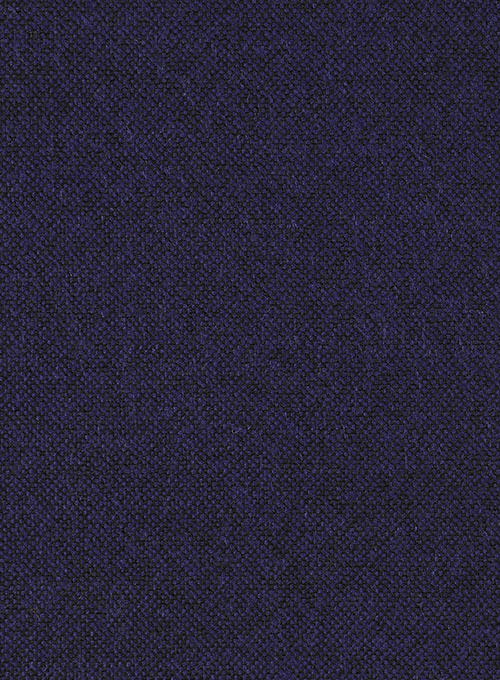 Vintage Rope Weave Purple Blue Tweed Suit