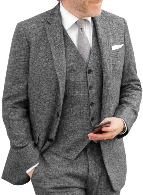 Vintage Glasgow Gray Tweed Suit