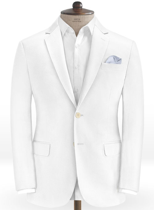 White Stretch Chino Suit