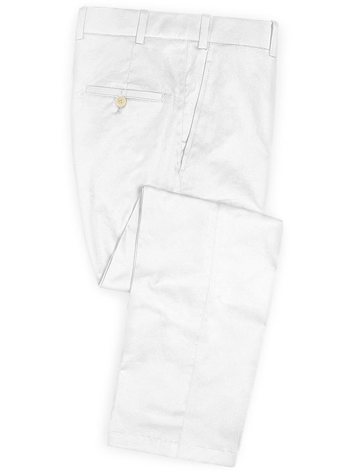 White Stretch Chino Suit - Click Image to Close