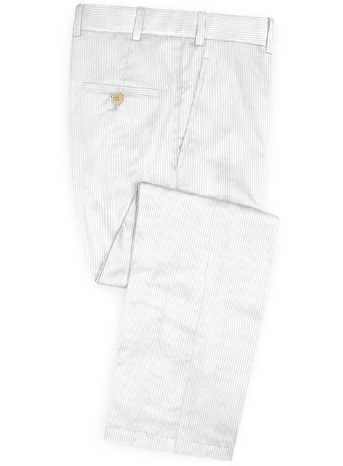 White Thick Corduroy Suit