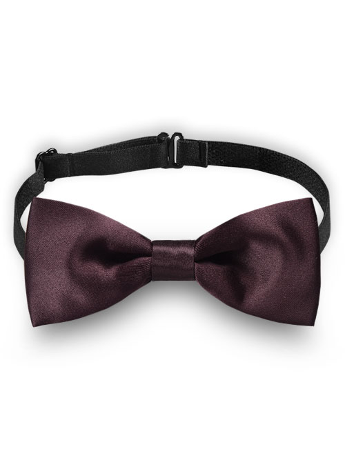 Wine Satin Bow