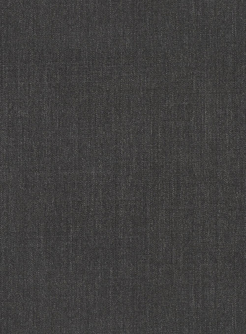 Worsted Super Dark Gray Wool Suit